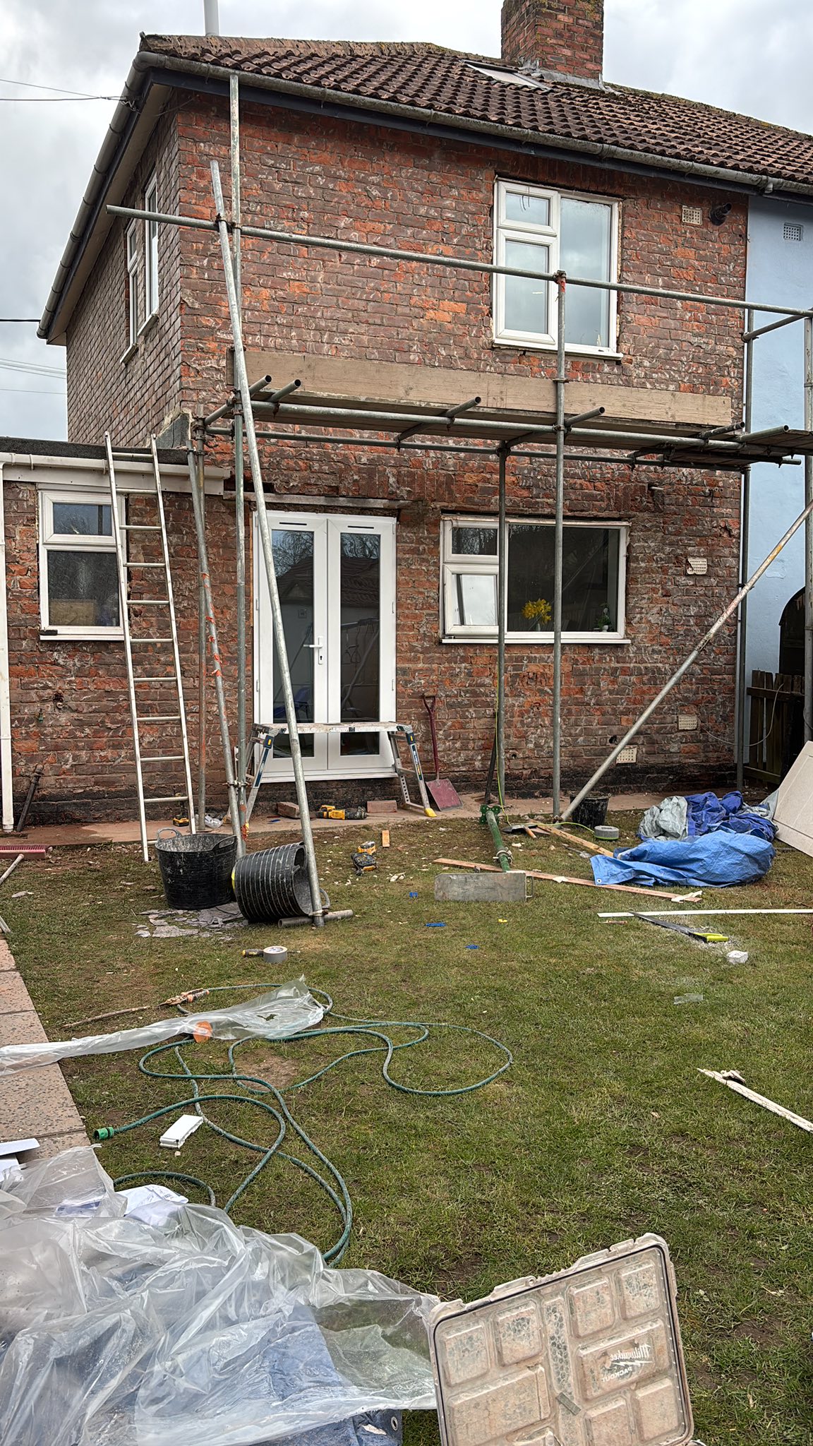 Professional property renovation on site