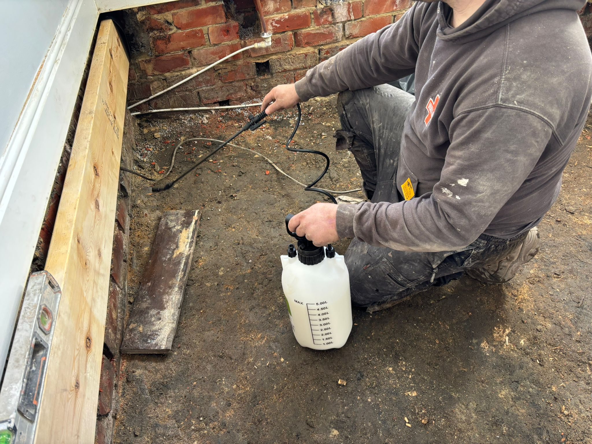 Oak Beam Installation